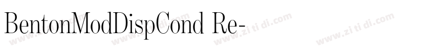 BentonModDispCond Re字体转换